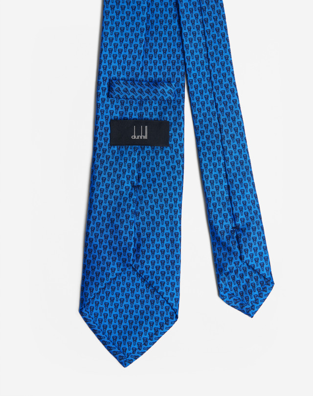 DUNHILL DUNHILL LOCK TIE 8CM PRINTED TIES Man r