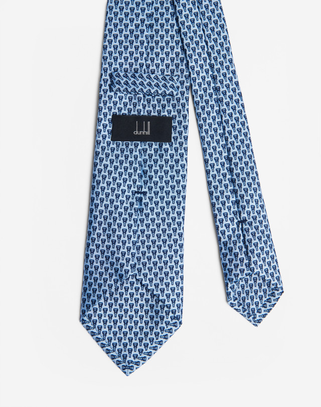 DUNHILL DUNHILL LOCK TIE 8CM PRINTED TIES Man r
