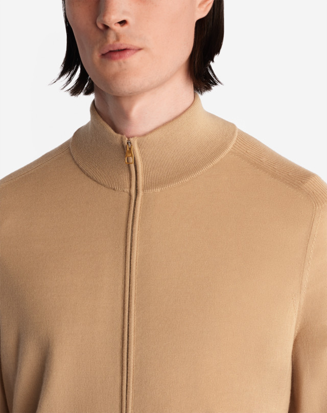 DUNHILL SUPERFINE CASHMERE ZIP JUMPER JUMPERS Man a