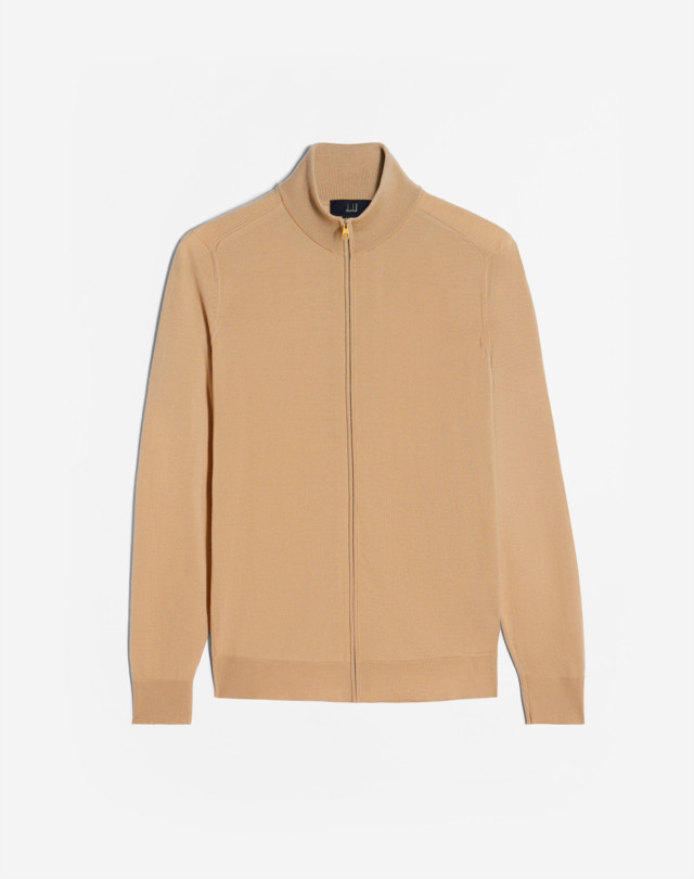 DUNHILL Superfine Cashmere Zip Jumper JUMPERS Man f