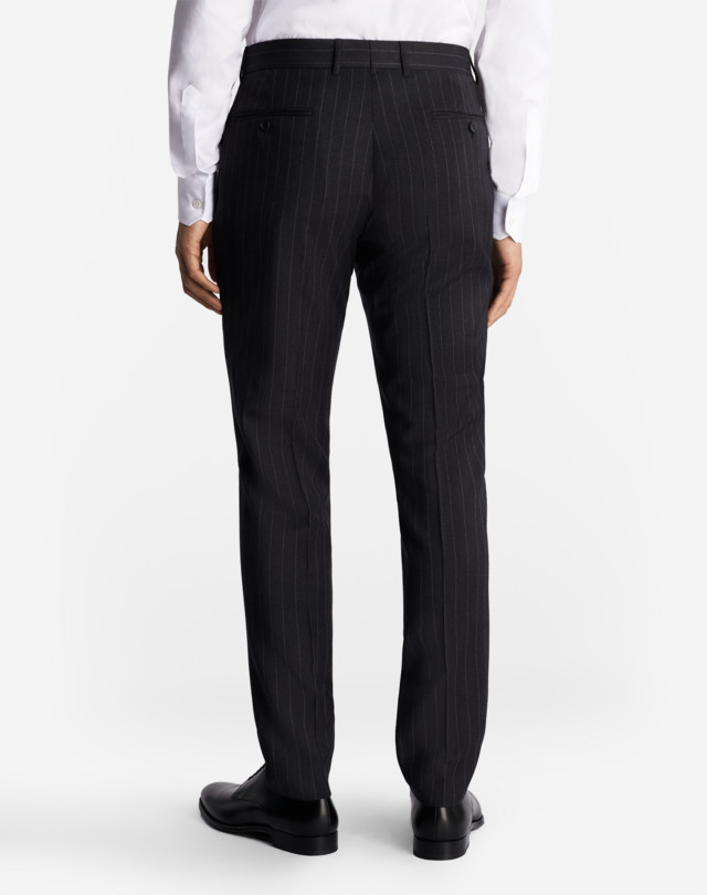 DUNHILL WOOL CHALKSTRIPE MAYFAIR TROUSERS FORMAL TROUSERS Man e