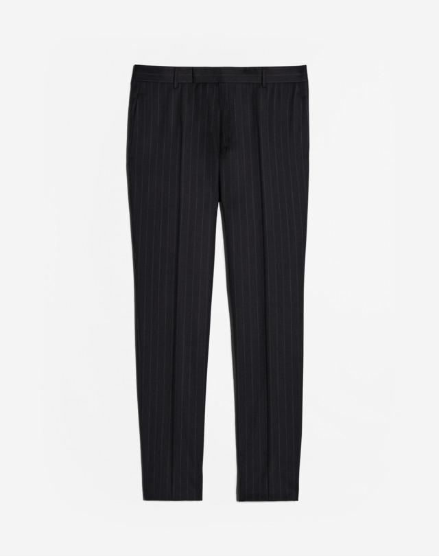 DUNHILL Wool Chalkstripe Mayfair Trousers FORMAL TROUSERS Man f