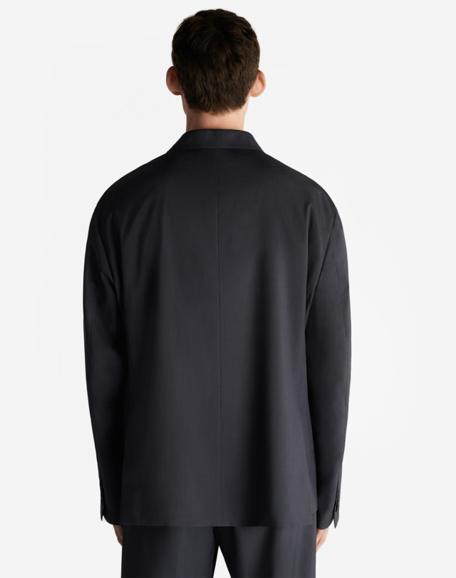DUNHILL TECHNICAL WOOL SILK PERFORMANCE SINGLE BREASTED NOTCH JACKET BLAZERS Man e