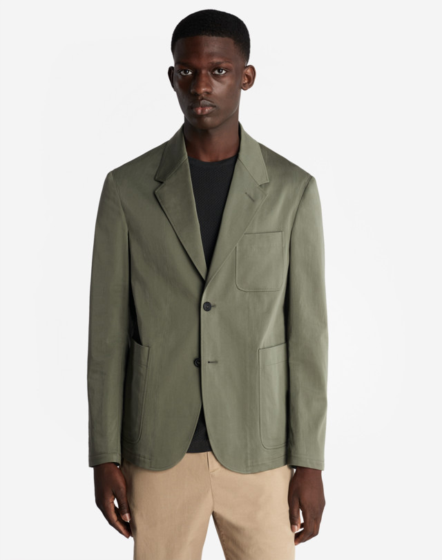 DUNHILL COTTON SILK SHELL JACKET BLAZERS Man d