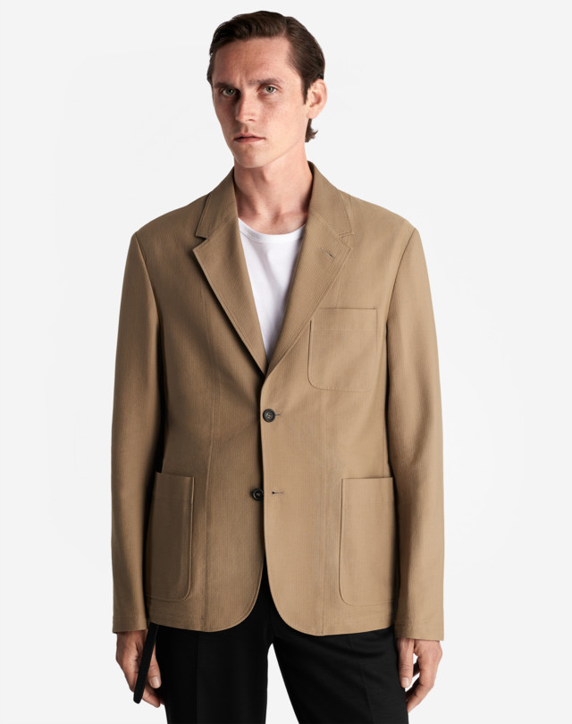 DUNHILL SEERSUCKER SHELL JACKET BLAZERS Man d