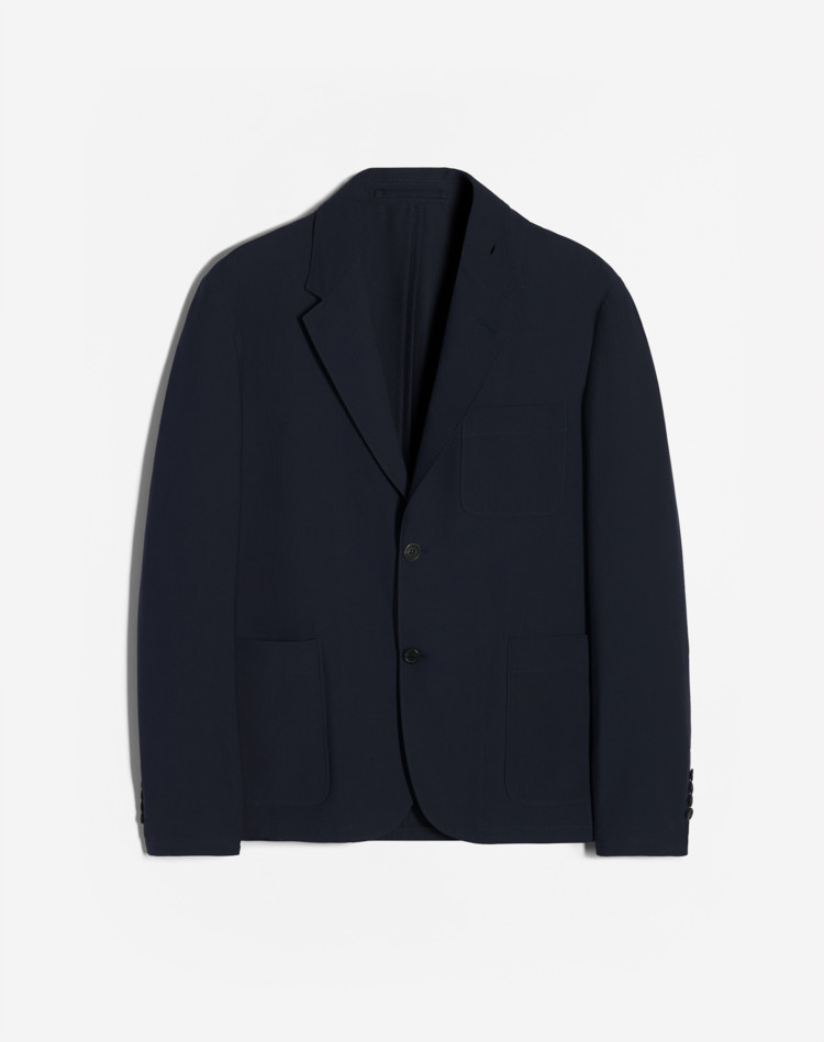 Seersucker Shell Jacket DUNHILL BLAZERS Man Seersucker Shell Jacket f