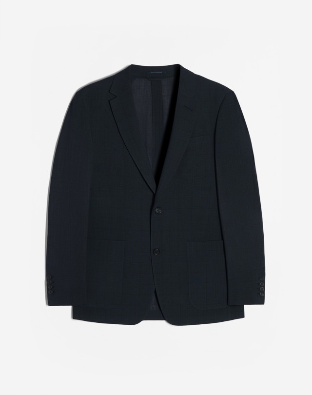DUNHILL Wool Check 3 Patch Pocket Mayfair Jacket BLAZER Man f