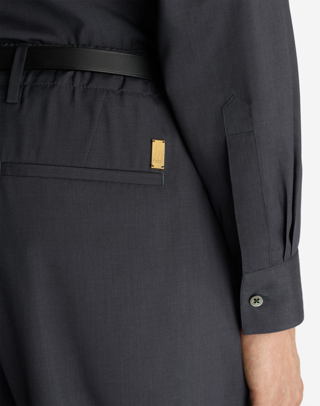 DUNHILL TECHNICAL WOOL SILK SPORTS PANT FORMAL TROUSERS Man a