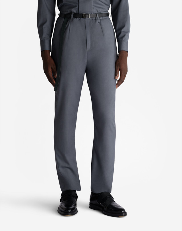 DUNHILL TECHNICAL WOOL SILK SPORTS PANT FORMAL TROUSERS Man d