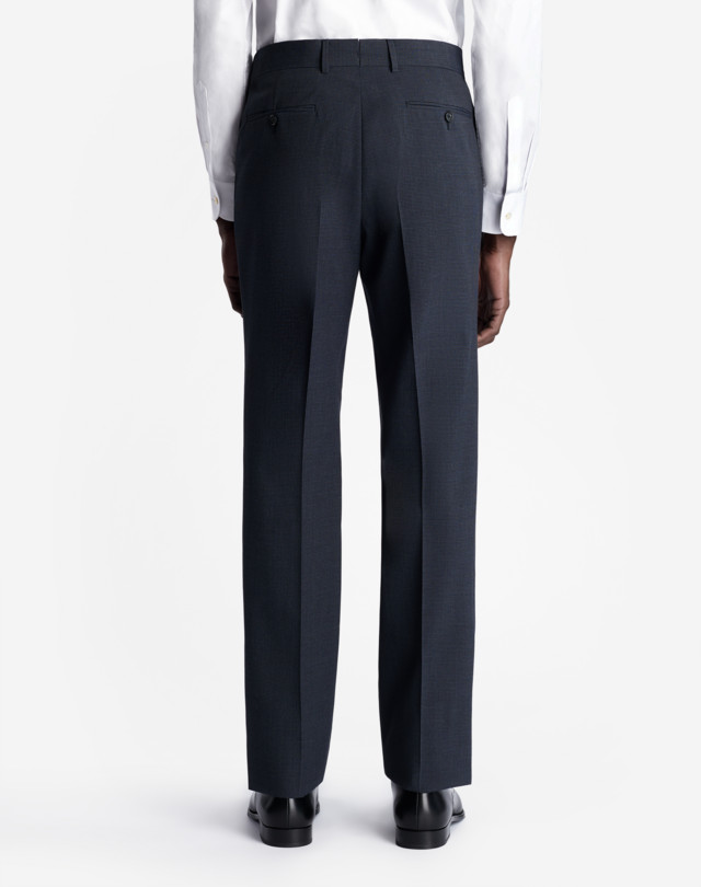 DUNHILL WOOL SILK HOUNDSTOOTH BELGRAVIA TROUSERS FORMAL TROUSERS Man e