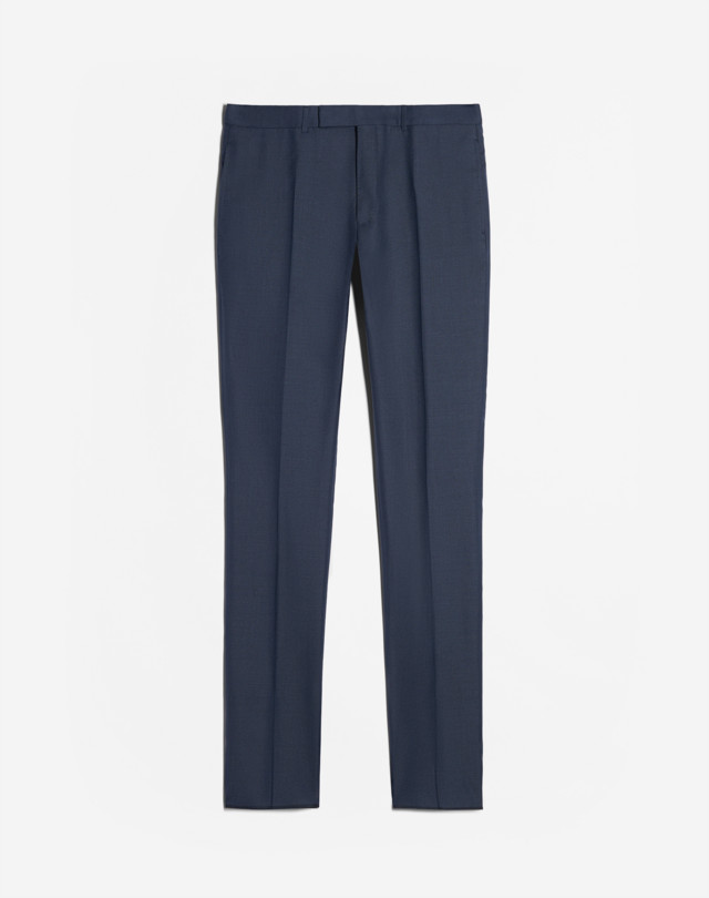 Men's Airforce Blue Mayfair Wool Silk Trousers | dunhill US Online Store