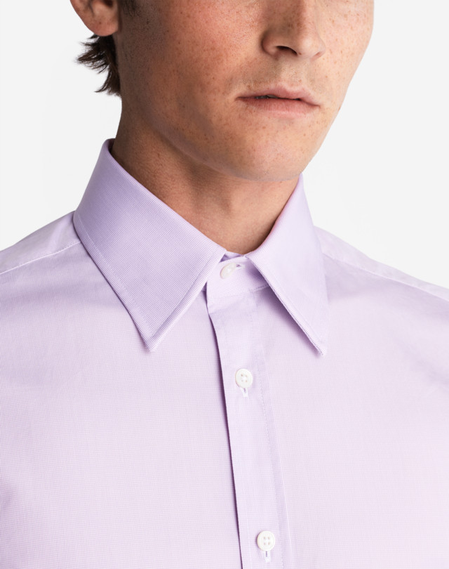 DUNHILL MICRO CHECK SHIRT FORMAL SHIRTS Man a