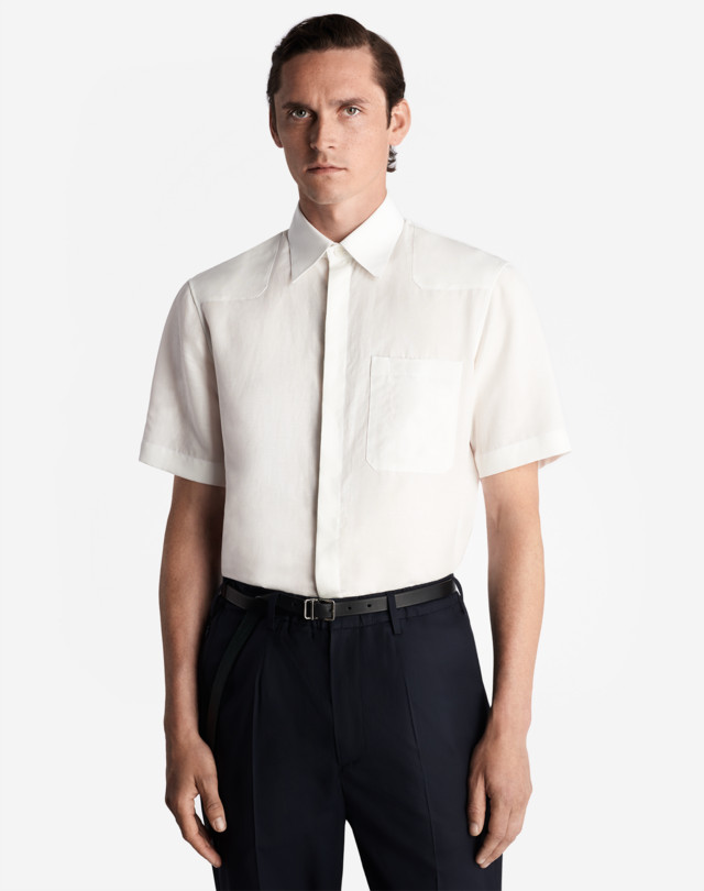 DUNHILL UTILITY SHORT SLEEVE SHIRT SHORT SLEEVE CASUAL SHIRTS Man d