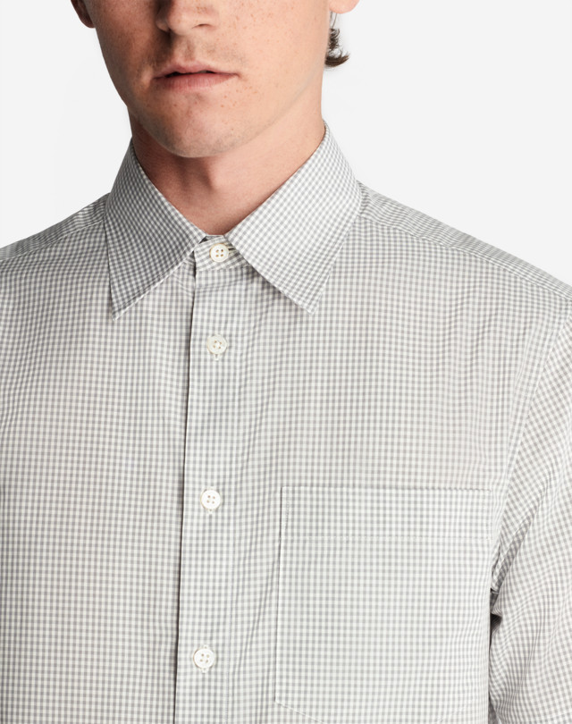 DUNHILL GINGHAM SHORT SLEEVE SHIRT SHORT SLEEVE CASUAL SHIRTS Man a
