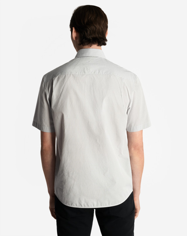 DUNHILL GINGHAM SHORT SLEEVE SHIRT SHORT SLEEVE CASUAL SHIRTS Man e