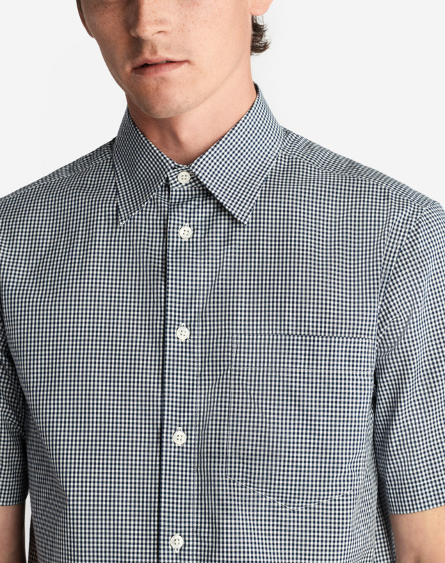 DUNHILL GINGHAM SHORT SLEEVE SHIRT SHORT SLEEVE CASUAL SHIRTS Man a