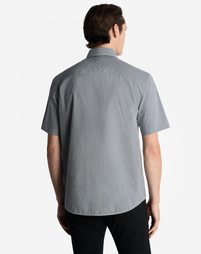 DUNHILL GINGHAM SHORT SLEEVE SHIRT SHORT SLEEVE CASUAL SHIRTS Man e