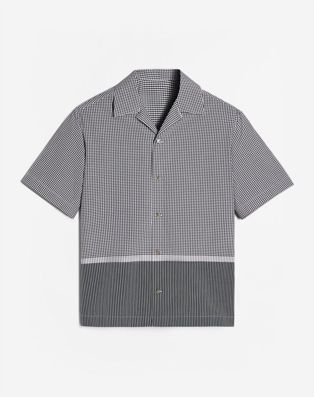 DUNHILL Engineered Gingham Lounge Shirt SHORT SLEEVE CASUAL SHIRTS Man f