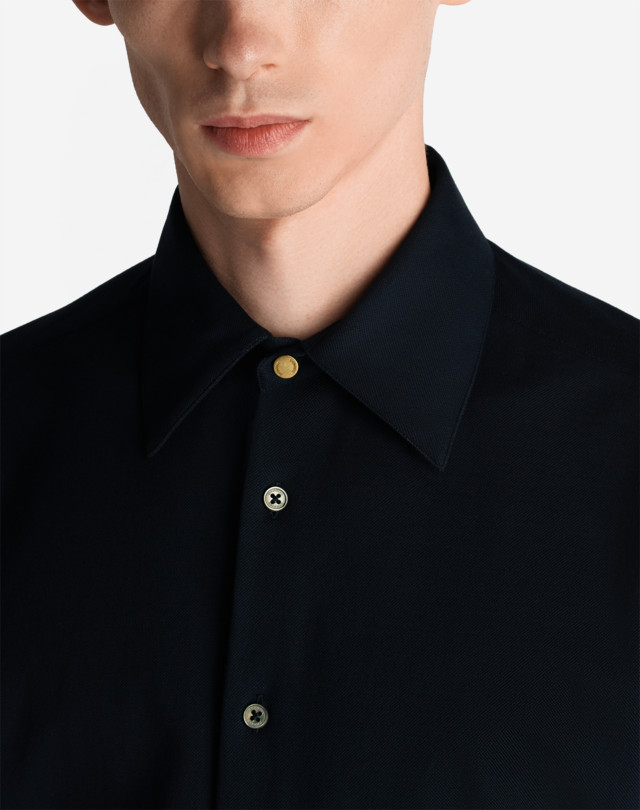 DUNHILL JERSEY PIQUE SHIRT LONG SLEEVE CASUAL SHIRTS Man a