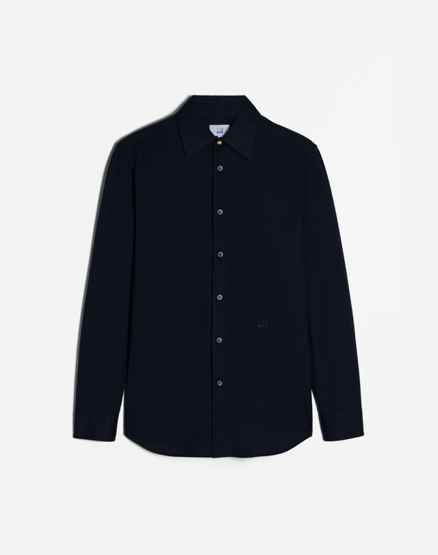 DUNHILL Jersey Pique Long Sleeve Shirt LONG SLEEVE CASUAL SHIRTS Man f