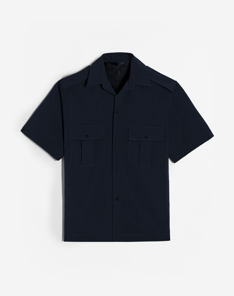 Utility Short Sleeve Shirt DUNHILL SHORT SLEEVE CASUAL SHIRTS Man Utility Short Sleeve Shirt f