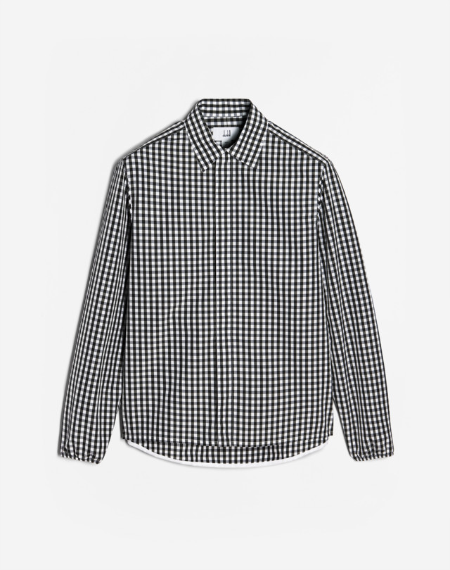 DUNHILL Check Performance Zip Shirt LONG SLEEVE CASUAL SHIRTS Man f