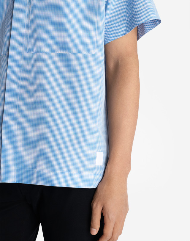 DUNHILL STRIPE POCKET DETAIL SHORT SLEEVE SHIRT SHORT SLEEVE CASUAL SHIRTS Man b