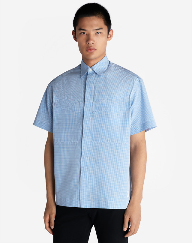 DUNHILL STRIPE POCKET DETAIL SHORT SLEEVE SHIRT SHORT SLEEVE CASUAL SHIRTS Man d