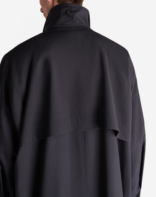 DUNHILL 테크니컬 울 실크 드레이프 맥 코트 맥 코트 남성 b