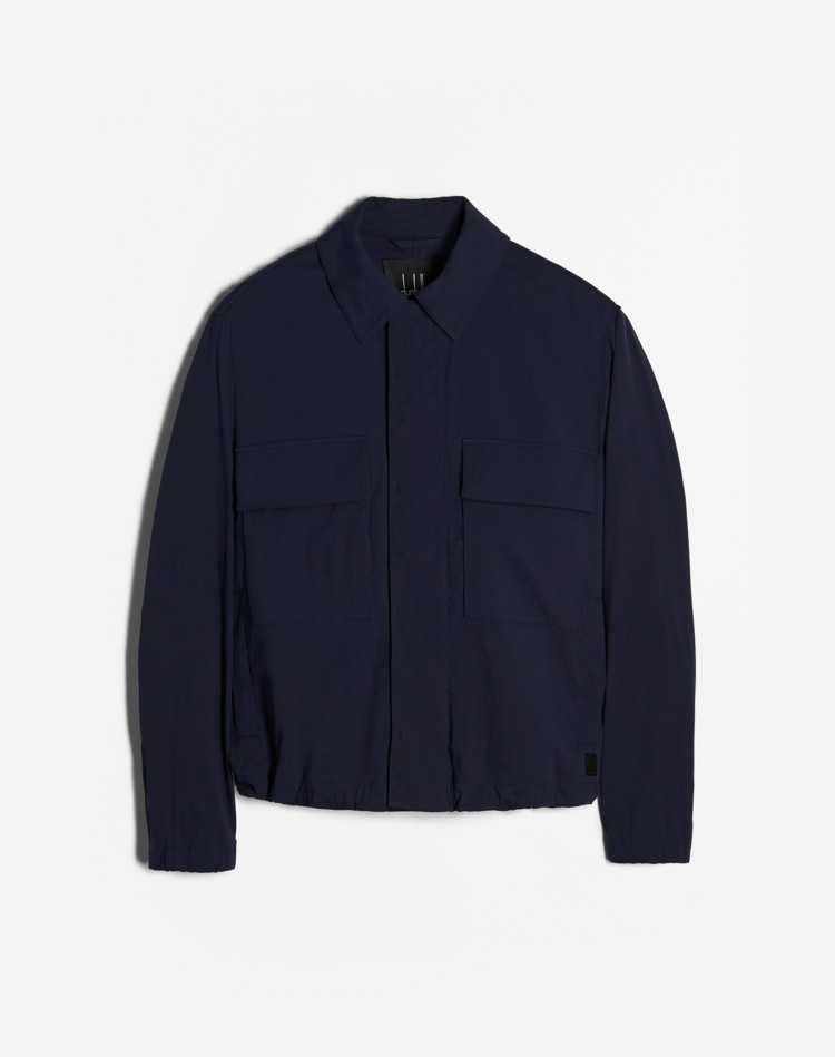 Seersucker Blouson DUNHILL BLOUSONS Man Seersucker Blouson f