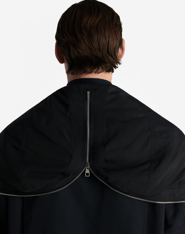 DUNHILL UTILITY HOODED BOMBER BOMBER JACKETS Man a