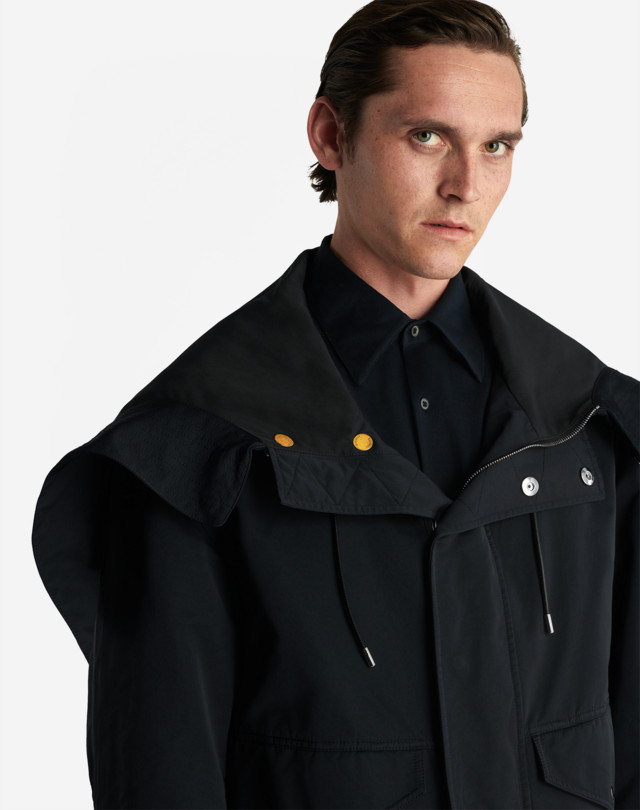 DUNHILL UTILITY HOODED BOMBER BOMBER JACKETS Man b