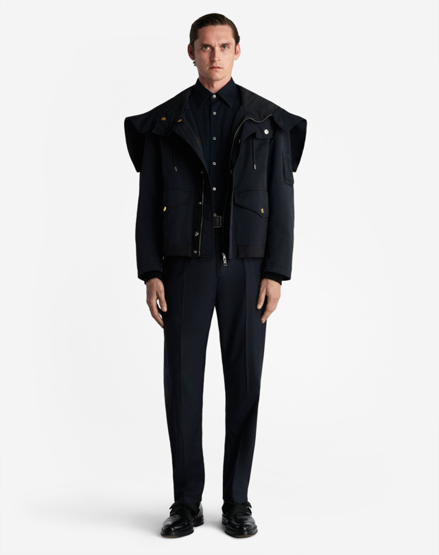 DUNHILL UTILITY HOODED BOMBER BOMBER JACKETS Man r