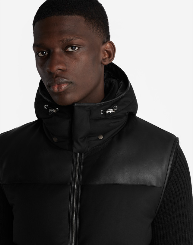DUNHILL KNITTED HOODED DOWN JACKET DOWN JACKETS Man a