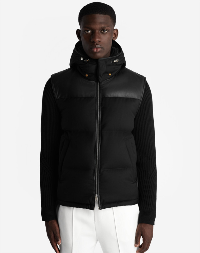 DUNHILL KNITTED HOODED DOWN JACKET DOWN JACKETS Man d