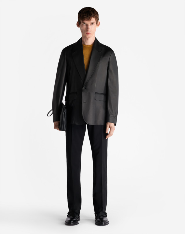 DUNHILL TECHNICAL LEATHER BLAZER BLAZER Man r