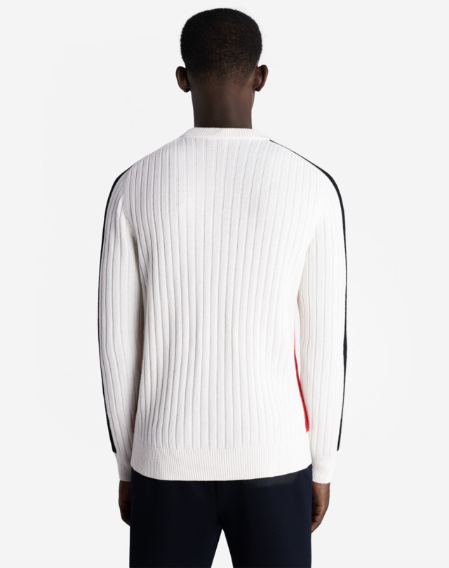 DUNHILL CASHMERE RIBBED CREW NECK JUMPERS Man e