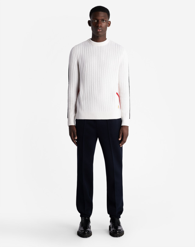 DUNHILL CASHMERE RIBBED CREW NECK JUMPERS Man r