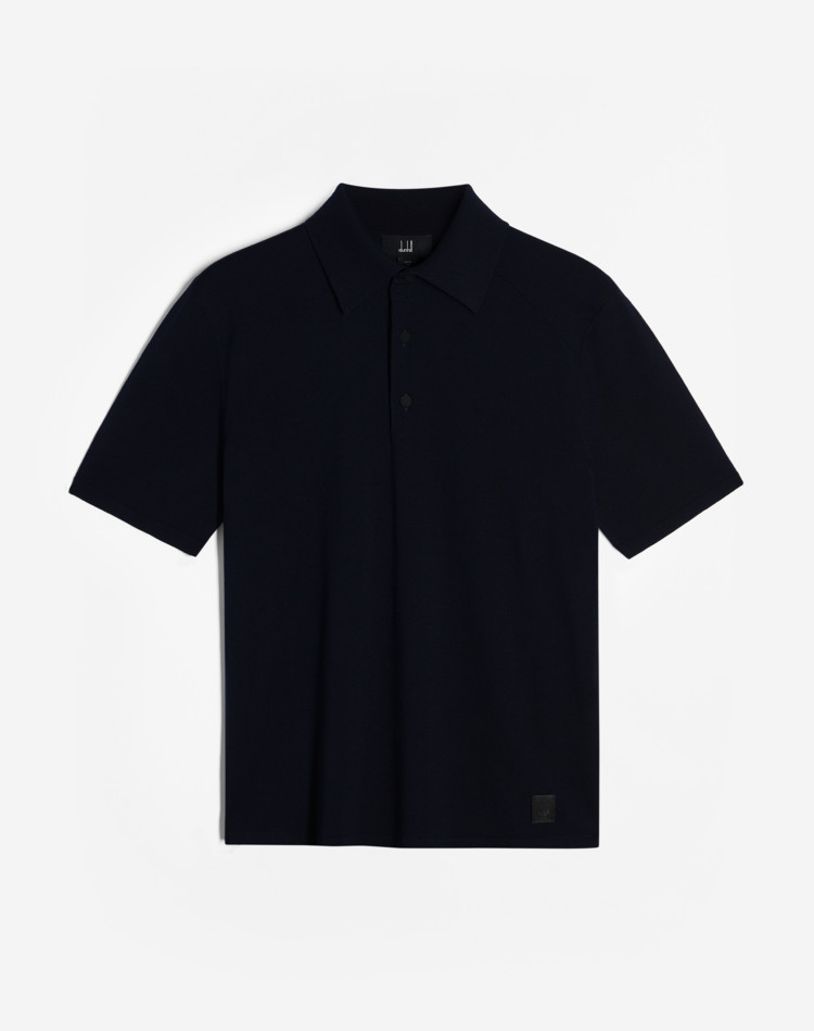 DUNHILL POLOS Man Utility Patch Short Sleeve Polo f