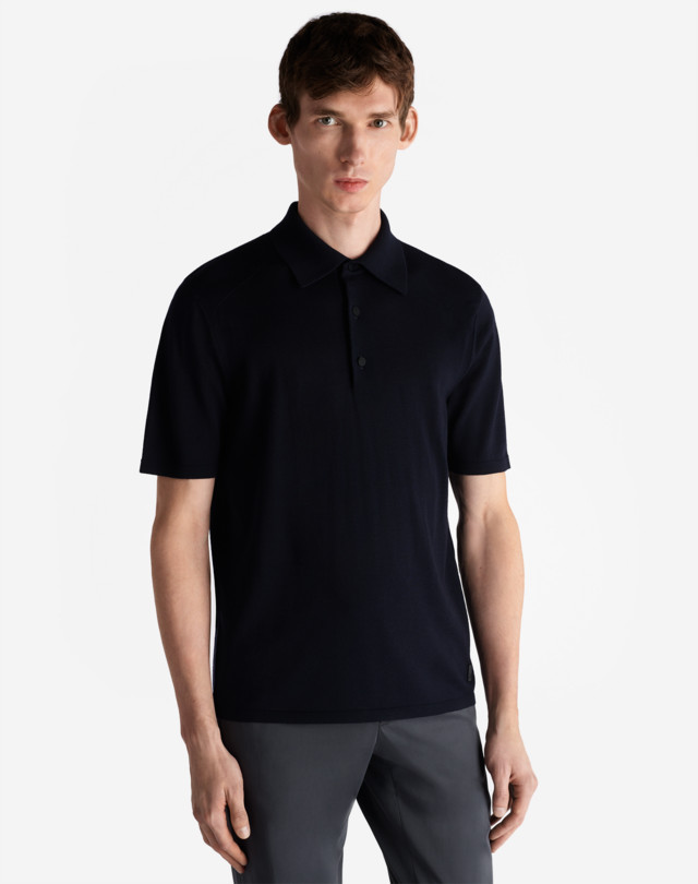DUNHILL UTILITY PATCH SHORT SLEEVE POLO POLOS Man d