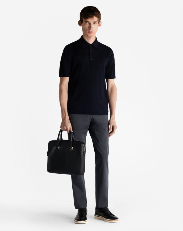 DUNHILL UTILITY PATCH SHORT SLEEVE POLO POLOS Man r