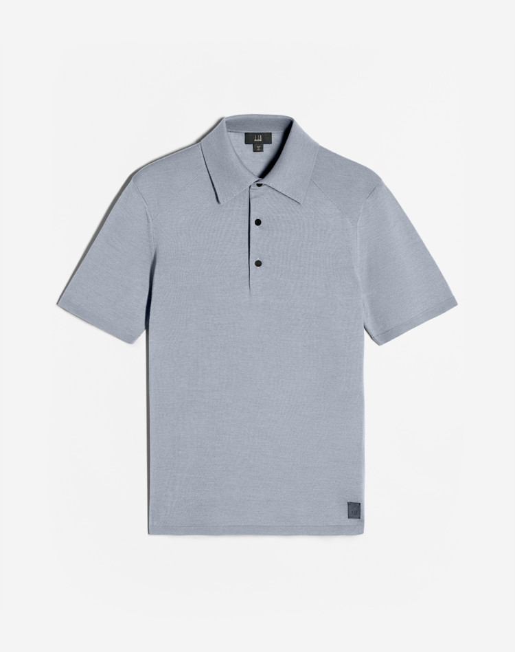 DUNHILL POLOS Man Utility Patch Short Sleeve Polo f