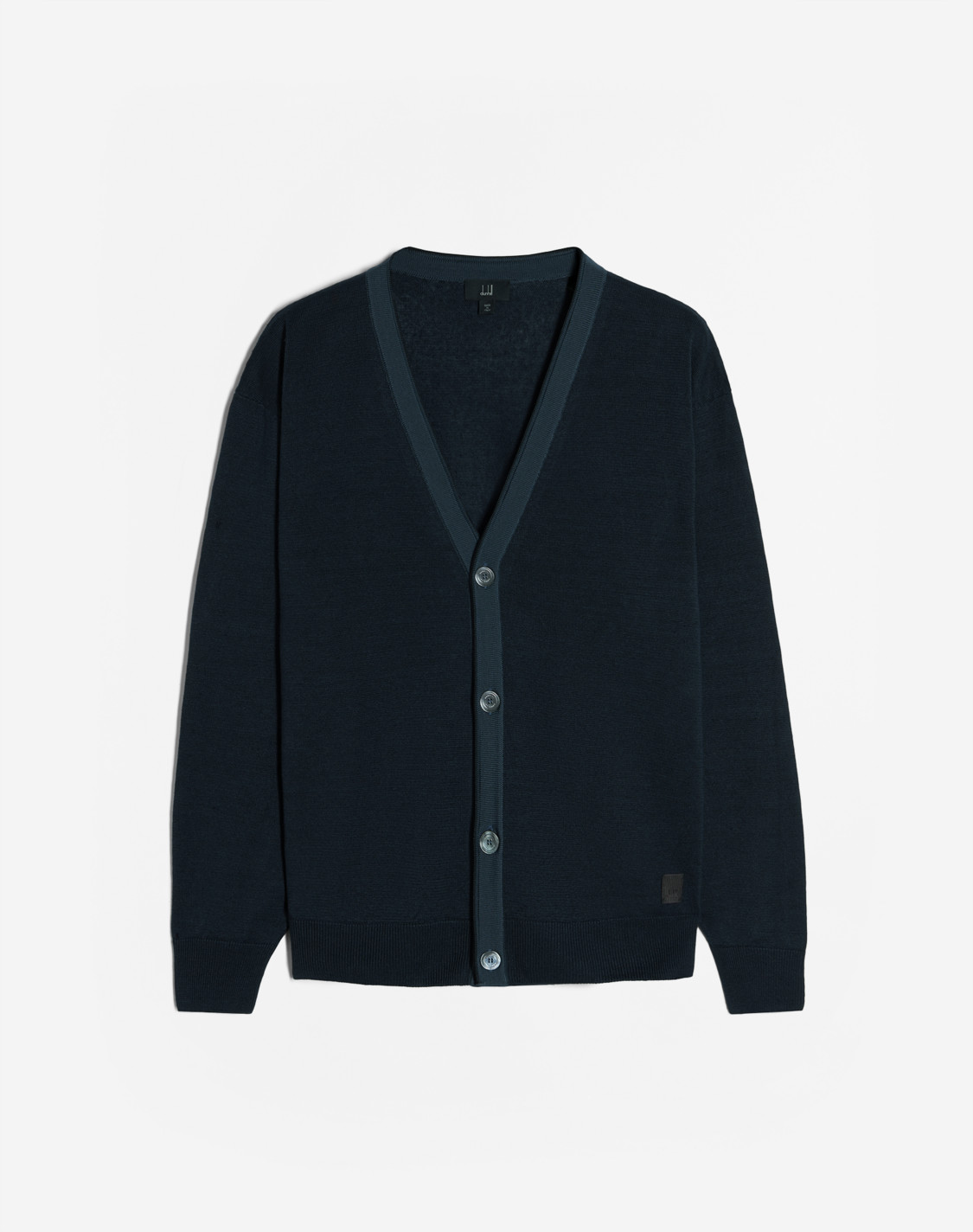 dunhill TW | Contrast Rolled Edge Linen Silk Cardigan for men dunhill TW | Contrast Rolled Edge Linen Silk Cardigan for men
