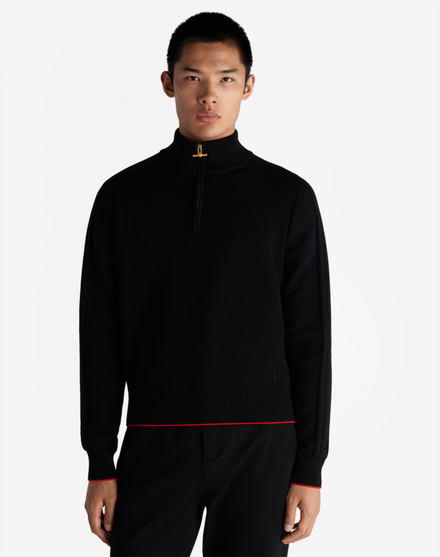 DUNHILL MERINO PERFORMANCE 1/4 ZIP JUMPERS Man d