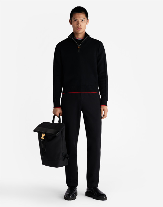 DUNHILL MERINO PERFORMANCE 1/4 ZIP JUMPERS Man r