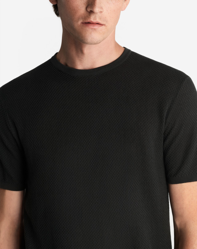 DUNHILL PERFORMANCE PIQUE SHORT SLEEVE T-SHIRT T-SHIRTS Man a