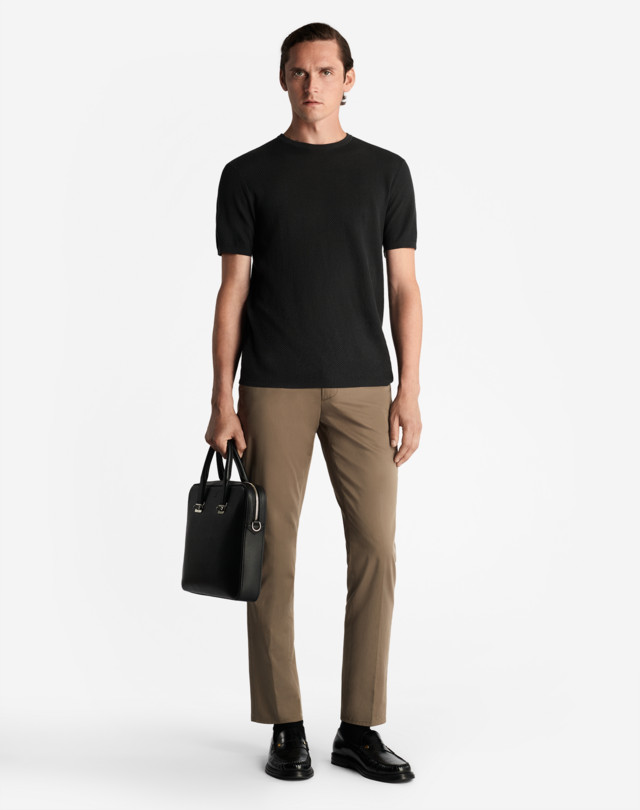 DUNHILL PERFORMANCE PIQUE SHORT SLEEVE T-SHIRT T-SHIRTS Man r