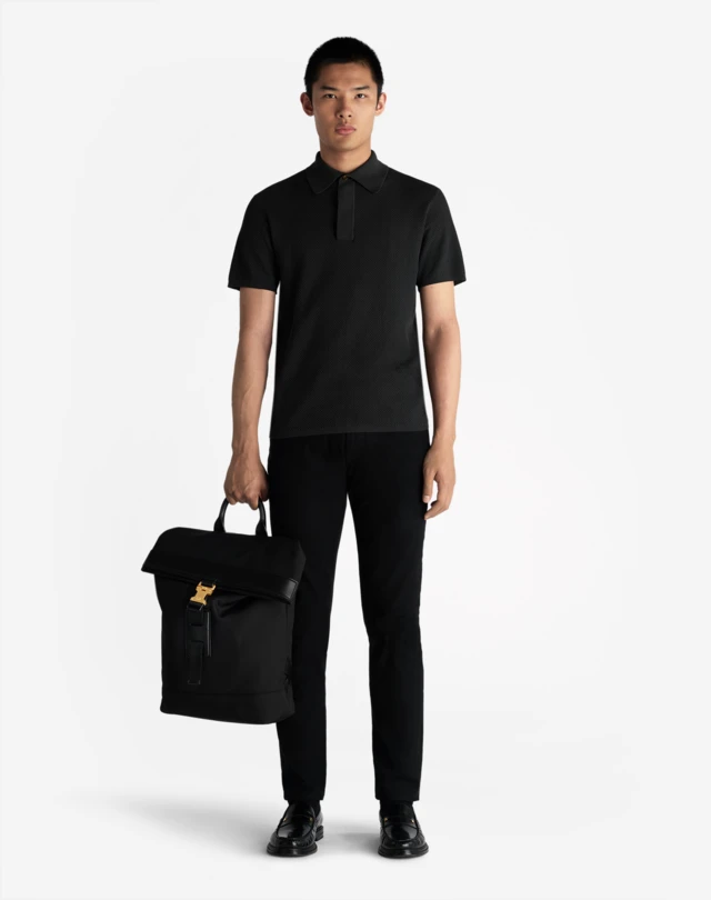 DUNHILL PERFORMANCE PIQUE SHORT SLEEVE POLO POLOS Man r