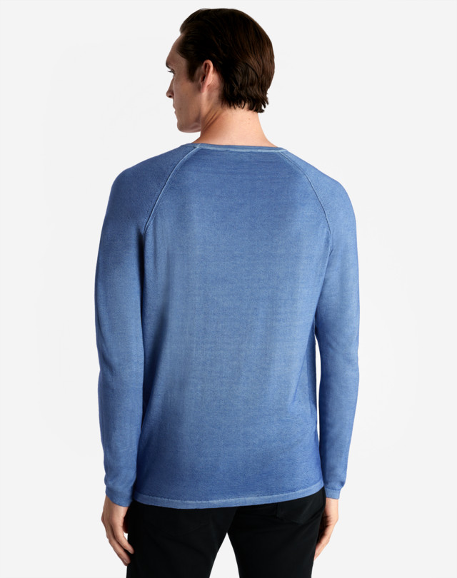 DUNHILL CASHMERE GARMENT DYE CREW JUMPERS Man e