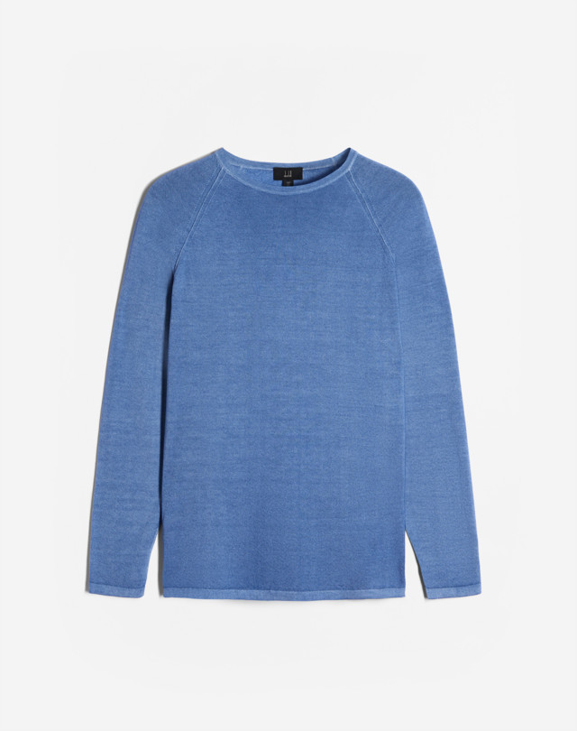DUNHILL Cashmere Garment Dye Crew JUMPERS Man f